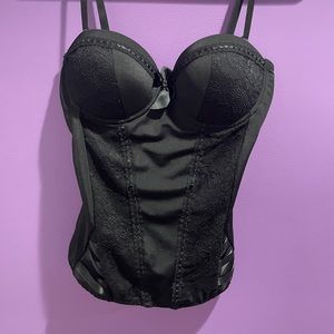 Black Bustier Corset Top